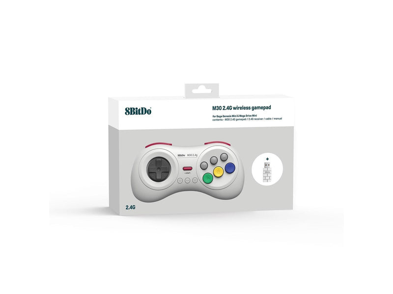 8BitDo M30 2.4G Wireless Pad White - Wireless Controller - Nintendo Switch
