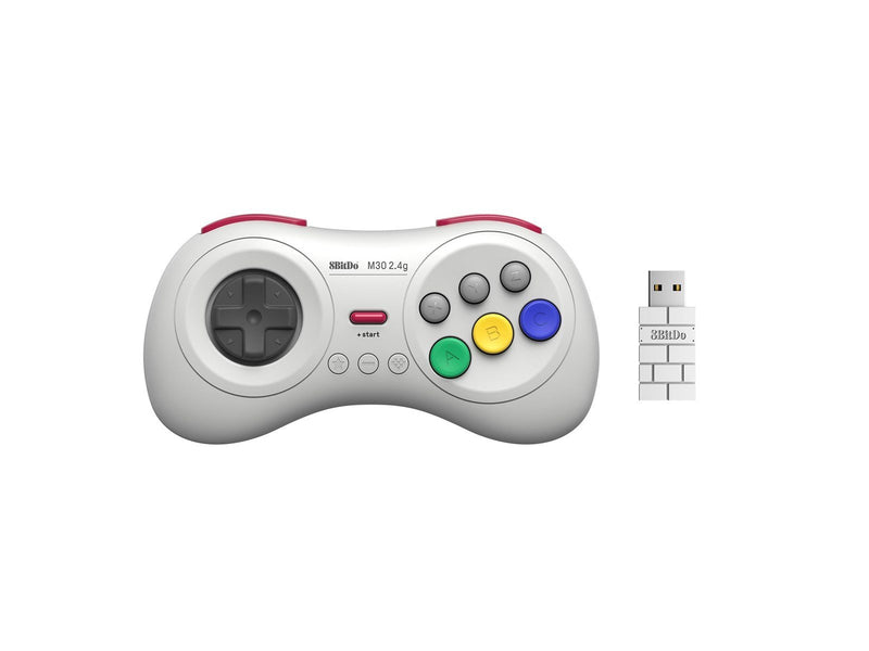 8BitDo M30 2.4G Wireless Pad White - Wireless Controller - Nintendo Switch