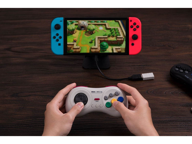 8BitDo M30 2.4G Wireless Pad White - Wireless Controller - Nintendo Switch