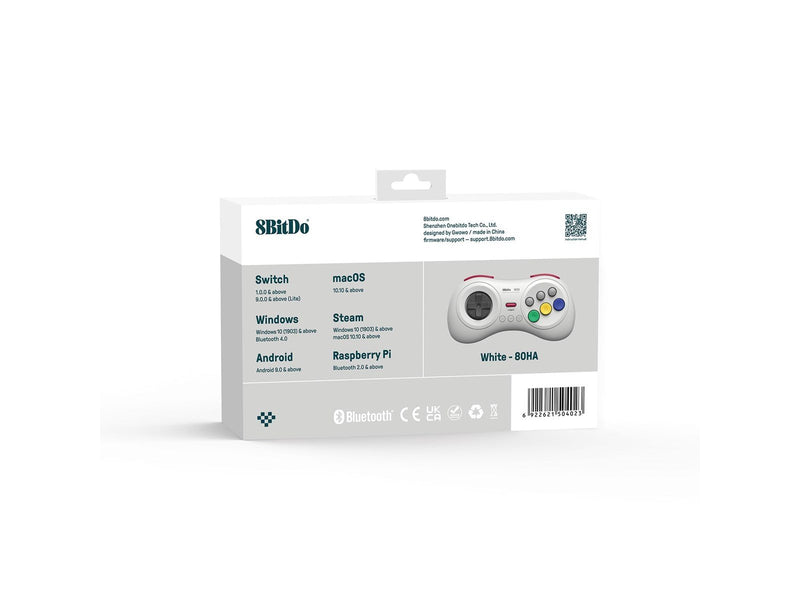 8BitDo M30 Bluetooth Pad White - Wireless Controller - Android