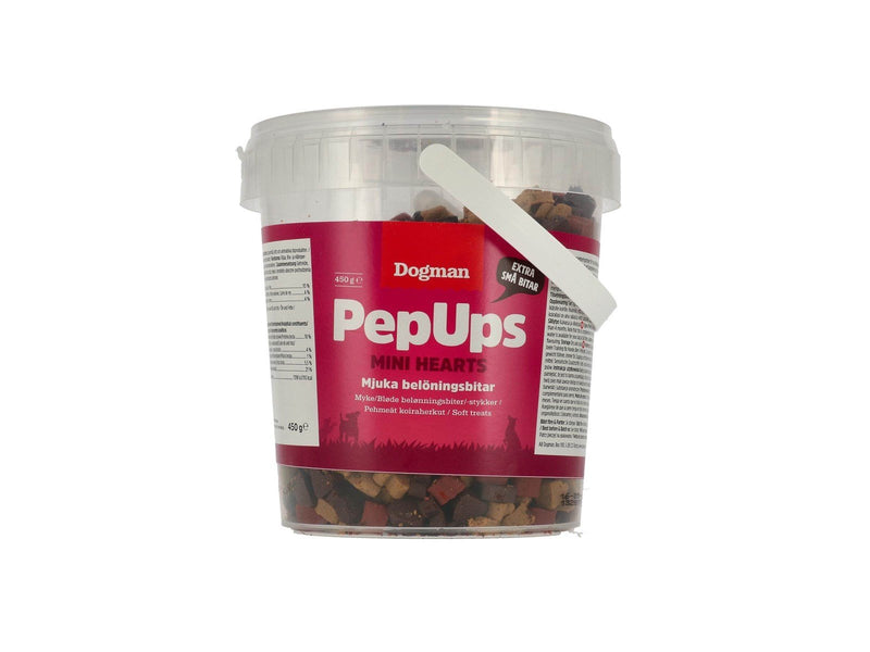 Dogman Dog Treats PepUps Mini Hearts 450g