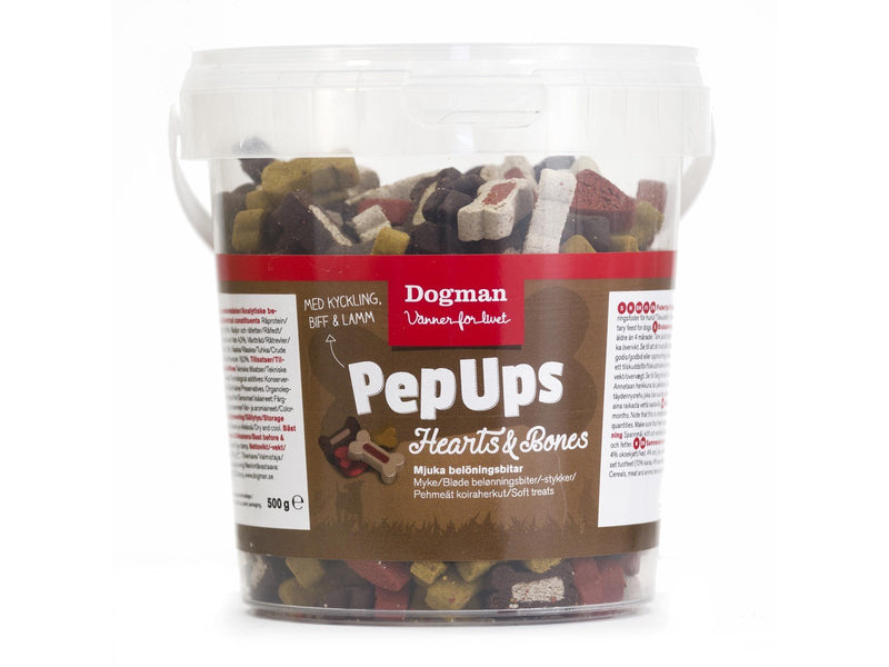 Dogman PepUps hearts and bones 3flavo