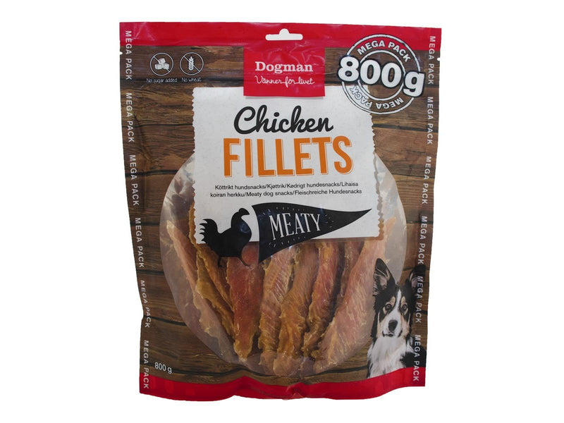Dogman Meaty Chicken Fillets Dog Treats 800g