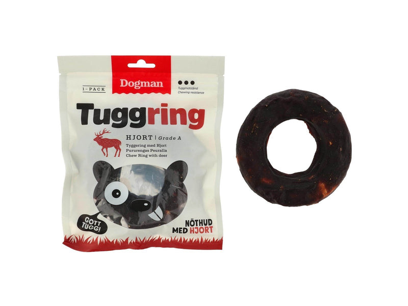 Dogman Hundeleckerlis Kauring Gepresst Hirsch 160g