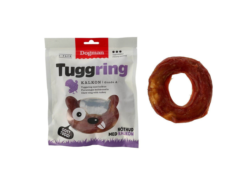 Dogman Hundeleckerlis Kauring Truthahn 160g