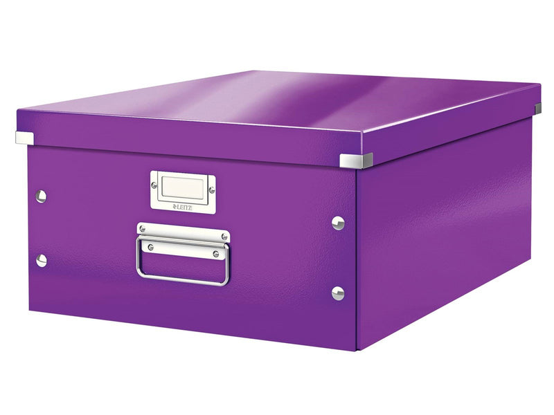 Leitz  Click & Store WOW Aufbewahrungs- und Transportbox Groß (Für A3) Violett
