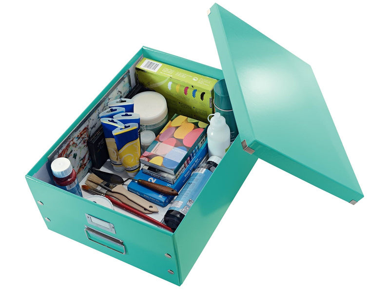 Leitz  Click & Store WOW Aufbewahrungs- und Transportbox Groß (Für A3) Eisblau