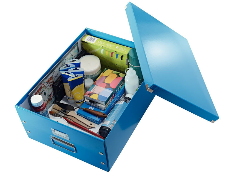 Leitz  Click & Store WOW Aufbewahrungs- und Transportbox Groß (Für A3) Blau