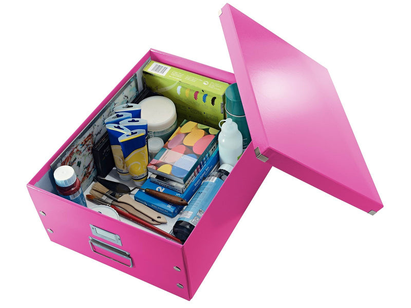 Leitz  Click & Store WOW Aufbewahrungs- und Transportbox Groß (Für A3) Pink