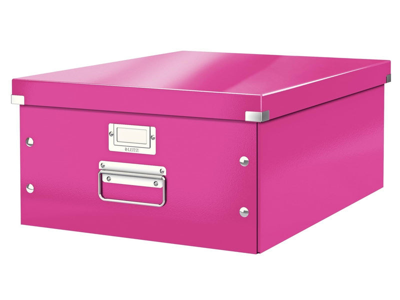 Leitz  Click & Store WOW Aufbewahrungs- und Transportbox Groß (Für A3) Pink