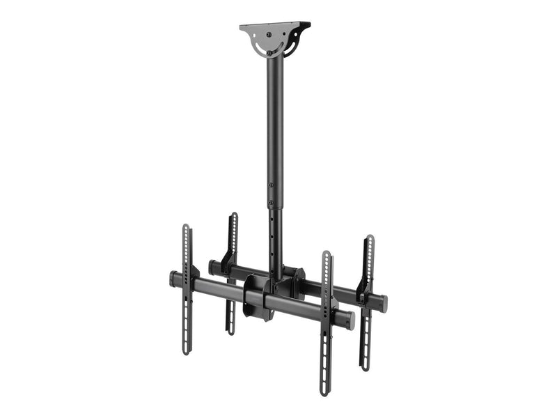 Deltaco Office ARM-0403 mounting kit - back-to-back telescopic - for 2 flat panels - black 45 kg 70" 200 x 200 mm