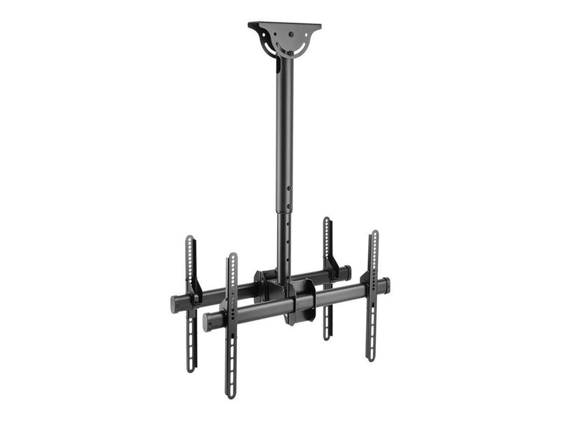 Deltaco Office ARM-0403 mounting kit - back-to-back telescopic - for 2 flat panels - black 45 kg 70" 200 x 200 mm