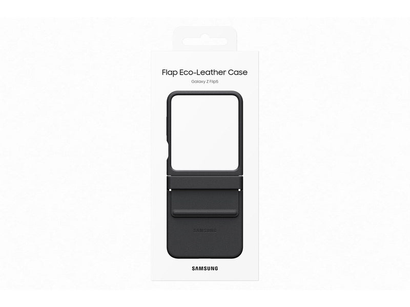 Samsung Galaxy Z Flip5 Flap ECO-Leather Case - Black