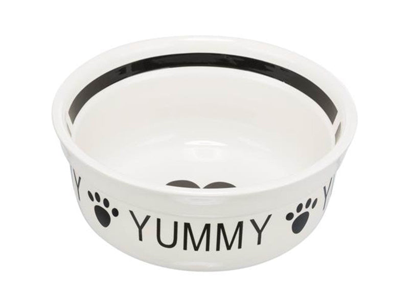 Trixie Bowl ceramic 2.6 l/ø 25 cm white/black