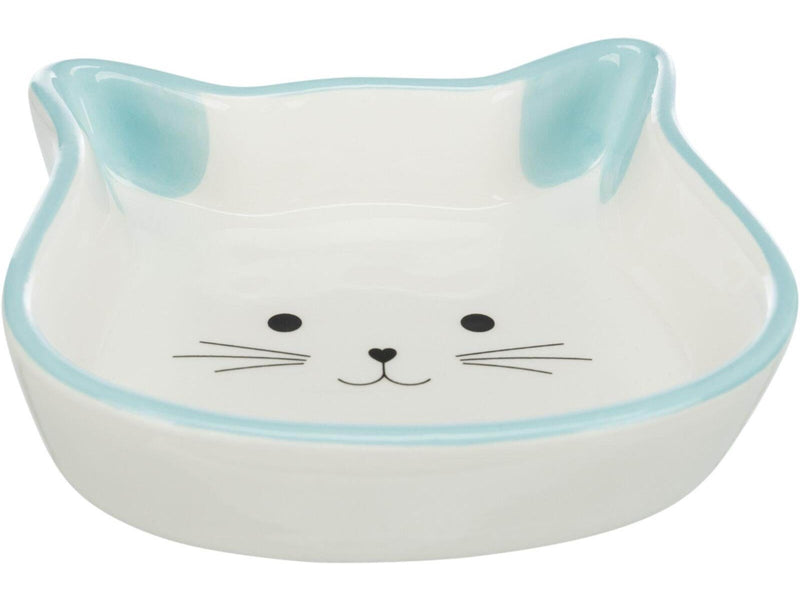Trixie Ceramic Bowl cat face 0.25 l/12 cm assorted colours