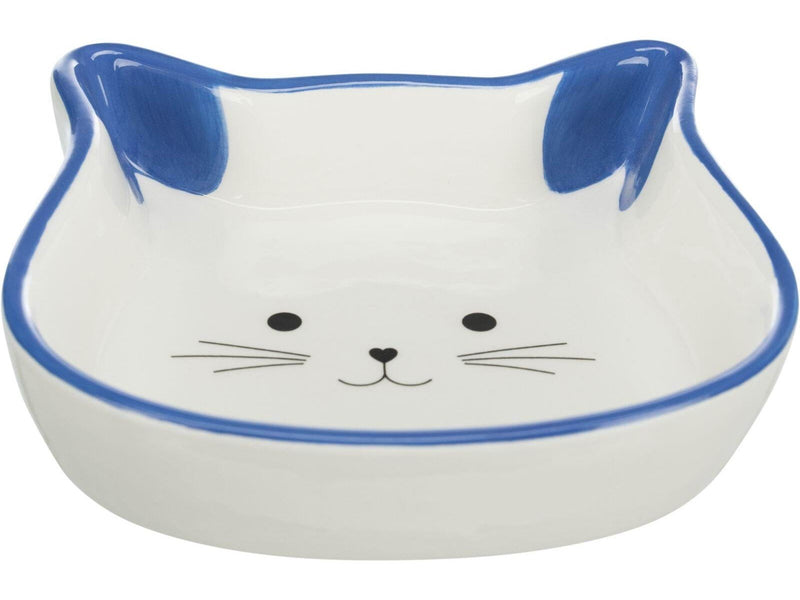 Trixie Ceramic Bowl cat face 0.25 l/12 cm assorted colours