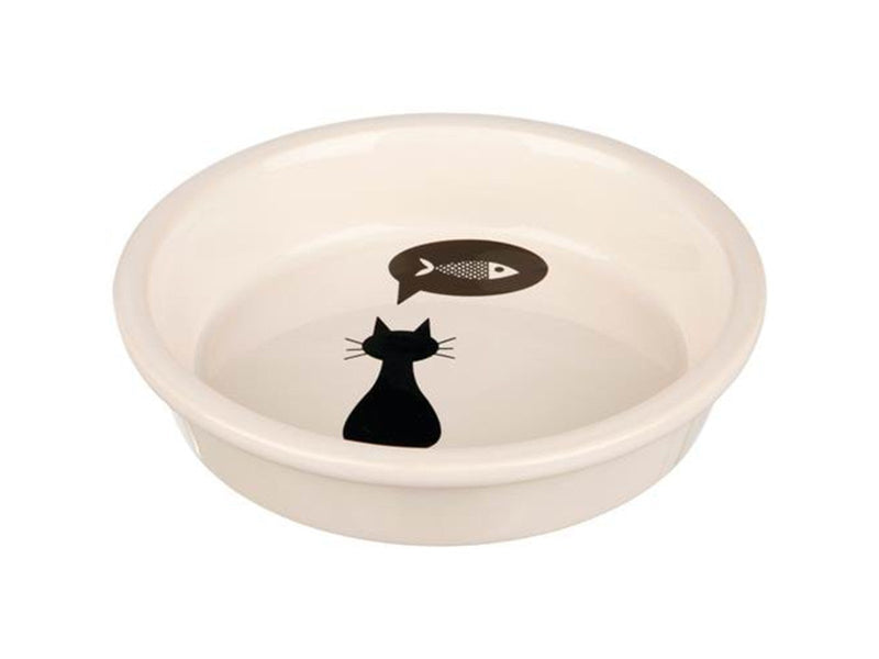 Trixie Ceramic Bowl cat 0.25 l/ø 13 cm white