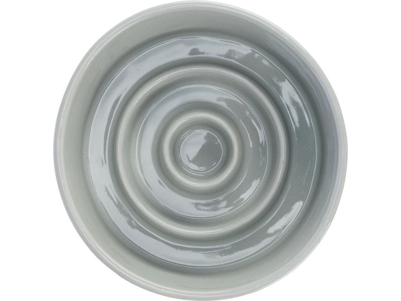 Trixie Slow Feeding Ceramic Bowl 0.9 l/ø 17 cm grey/blue