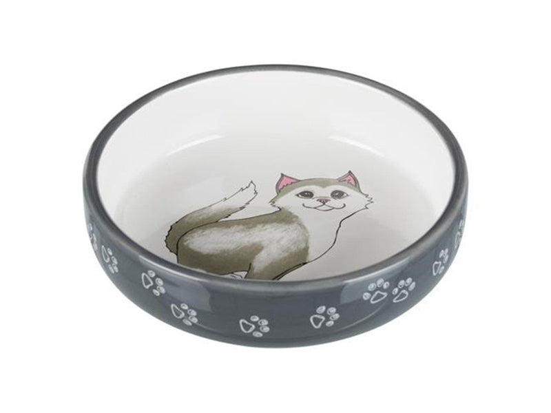 Trixie Ceramic bowl 0.3 l/ø 15 cm grey