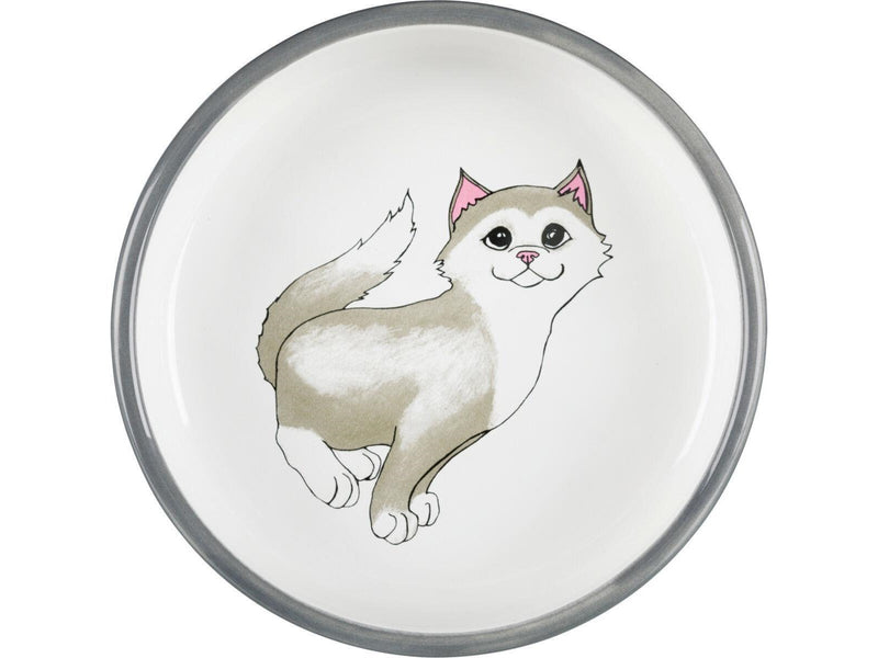 Trixie Ceramic bowl 0.3 l/ø 15 cm grey