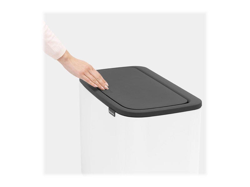 brabantia Bo Touch Bin - rubbish bin - 34 L - white