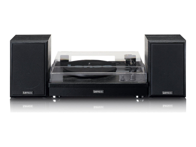 Lenco LS-101BK - Belt drive wooden Record Player - Plattenspieler Schwarz