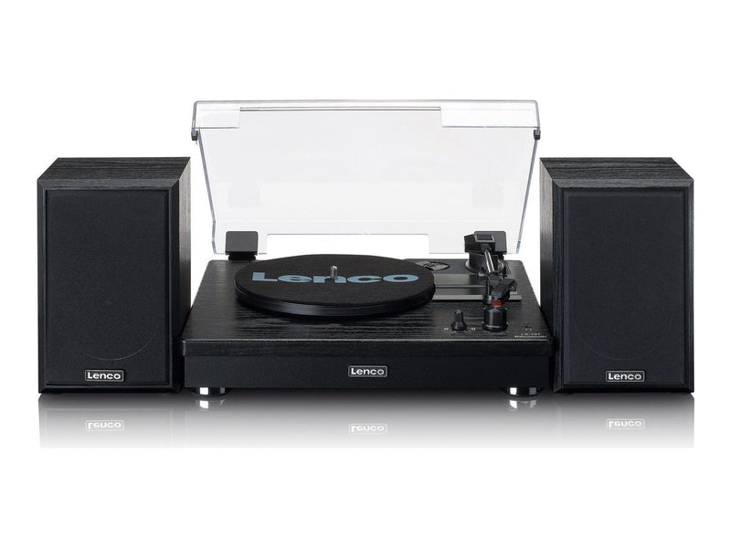 Lenco LS-101BK - Belt drive wooden Record Player - Plattenspieler Schwarz