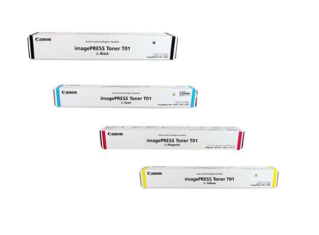 Canon Original Toner T01 4er-Set schwarz, cyan, magenta, gelb (OP8066B001)