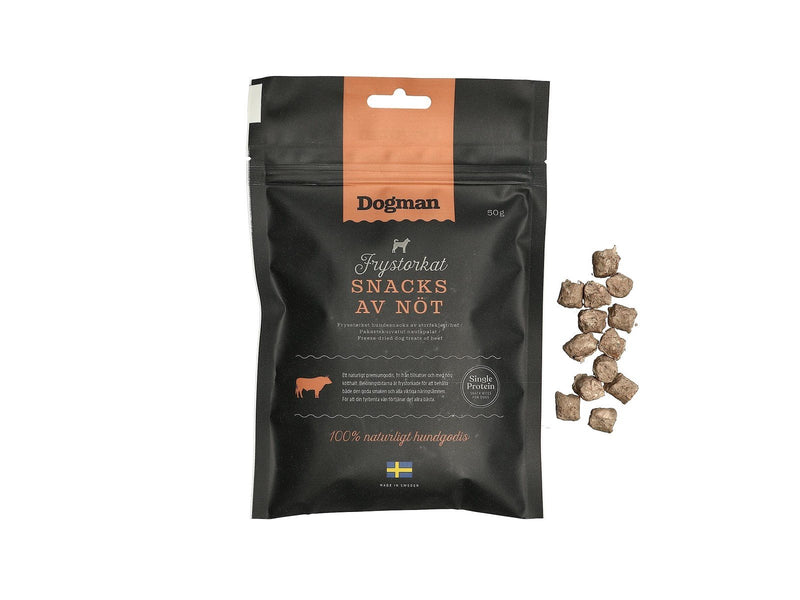 Dogman Hundesnacks Gefriergetrocknete Rinderstücke 50g