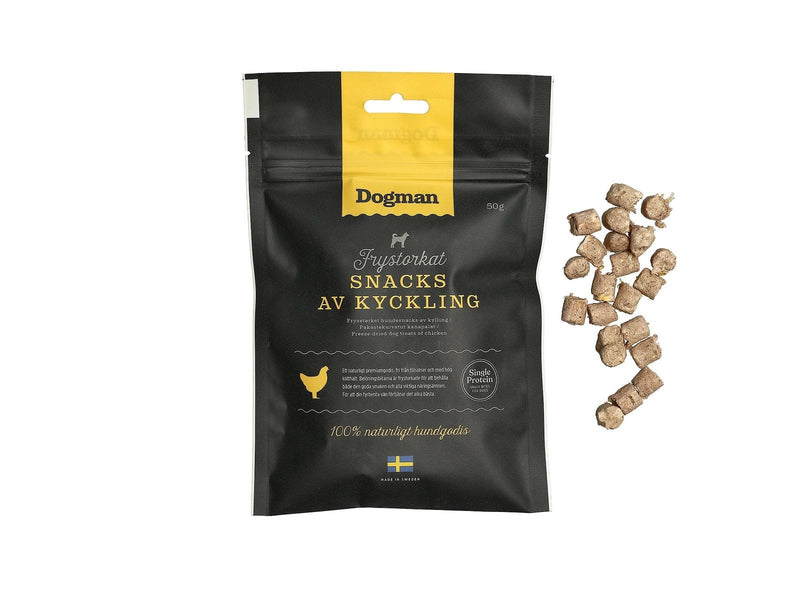 Dogman Hundesnacks Gefriergetrocknete Hähnchenstücke 50g