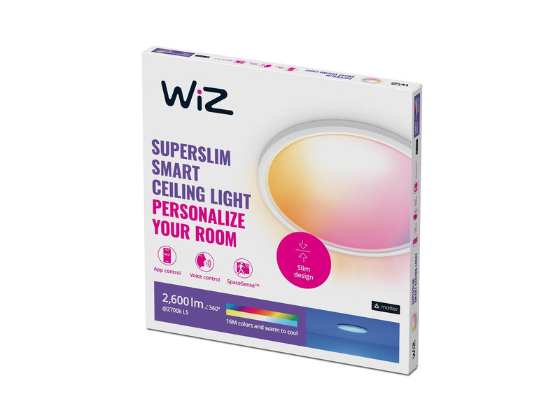 WiZ SuperSlim Ceiling 22W 2700-6500K RGB White