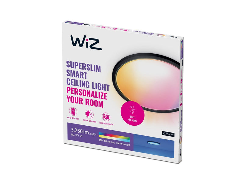 WiZ SuperSlim Ceiling 32W 2700-6500K RGB Black
