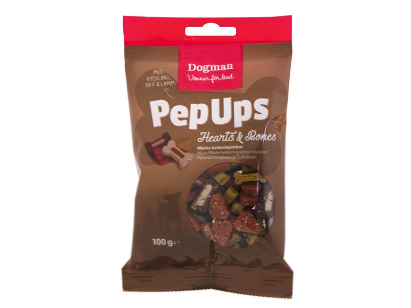 Dogman PepUps hearts and bones 3flavo