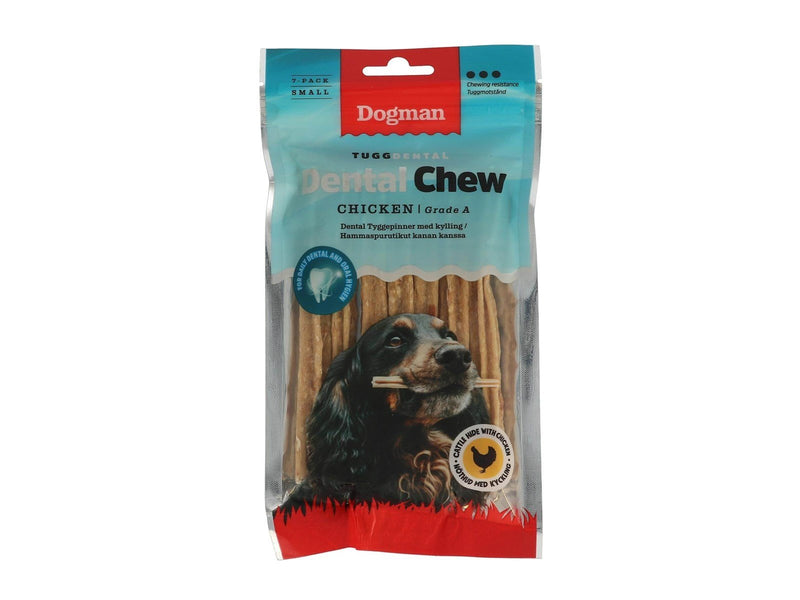 Dogman Kau-Dental-Hühnchen-Sticks (7er-Pack, insgesamt 70g)