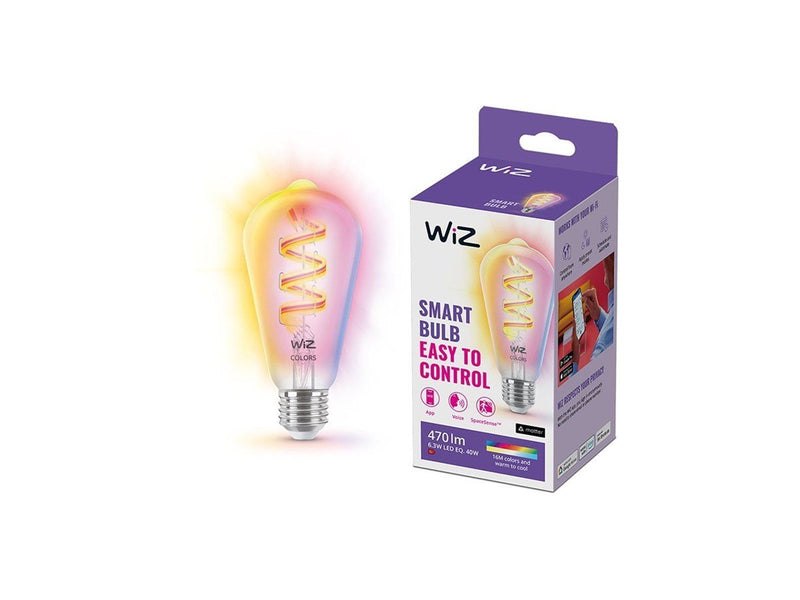 WiZ Filament Edison ST64 6.3W RGB E27 Clear
