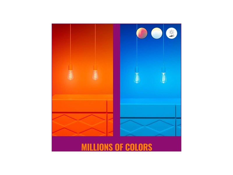 WiZ Filament Edison ST64 6.3W RGB E27 Clear
