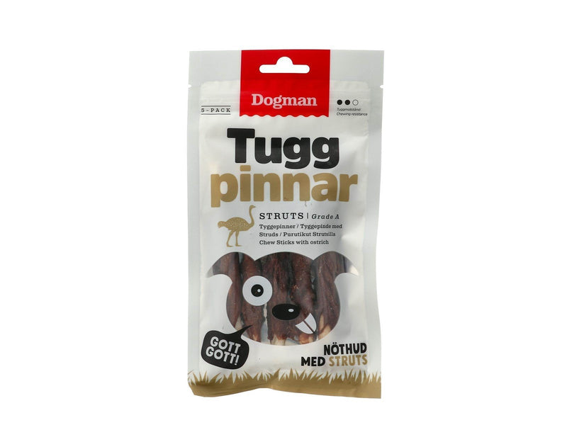 Dogman Chewsticks with ostrich 5p