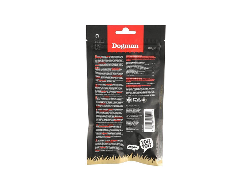 Dogman Dog Treats Ostrich Cubes 80g