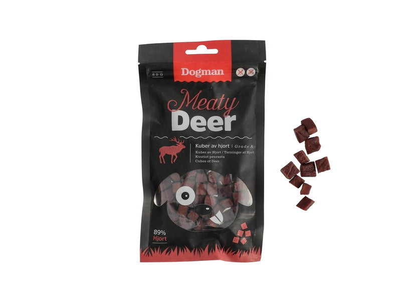 Dogman Dog Treats Deer Cubes 80g