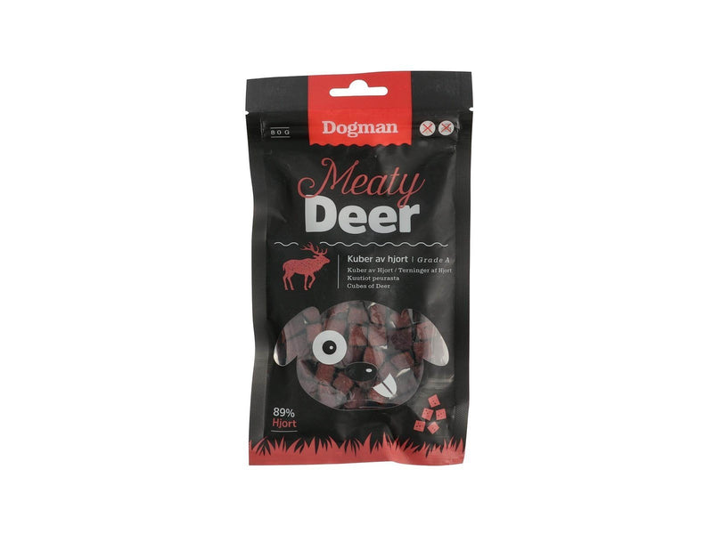 Dogman Dog Treats Deer Cubes 80g