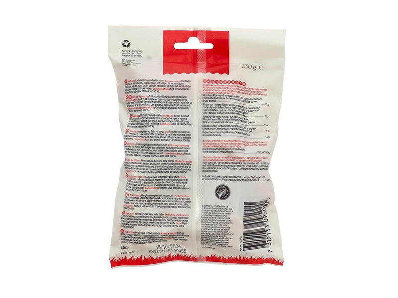 Dogman Kauknoten Gerollt Rinderrohhaut S 4-Pack