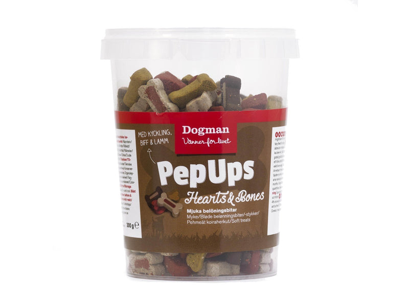 Dogman PepUps hearts and bones 3flavo