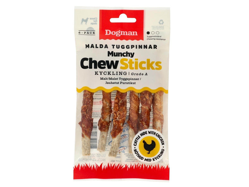 Dogman Chew sticks munchy chicken 6p