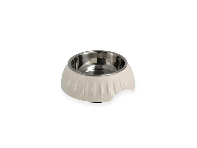 Dogman Retro-Futter- und Wassernapf Weiß Klein 160ml 14x4.6cm