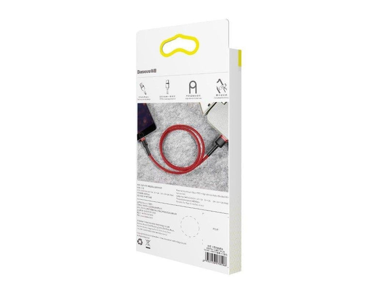Baseus Cafule USB Lightning Cable 2.4A 0.5m (Red)