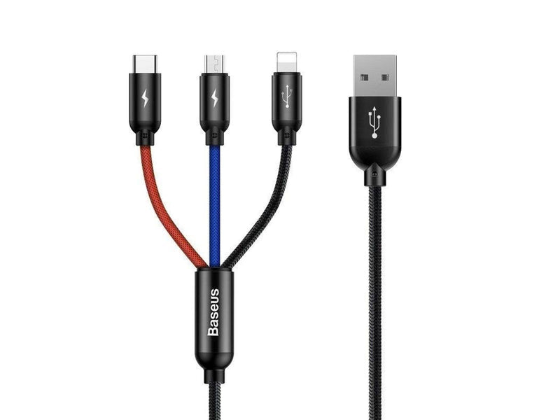 Baseus Rapid USB Cable 3in1 Type C / Lightning / M