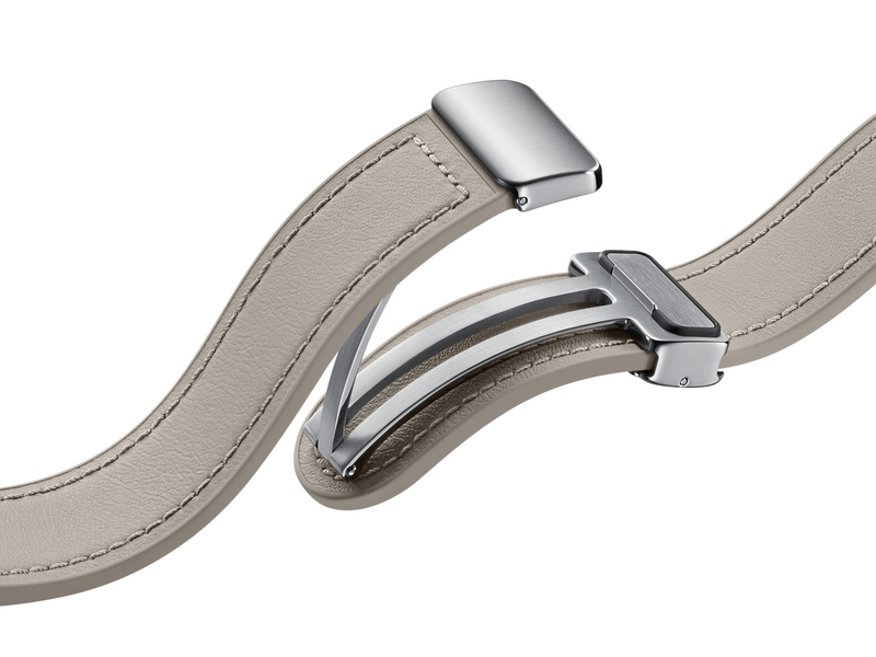 Samsung Galaxy Watch6 D-Buckle Hybrid Eco-Leather Band (Normal S/M) - Etoupe