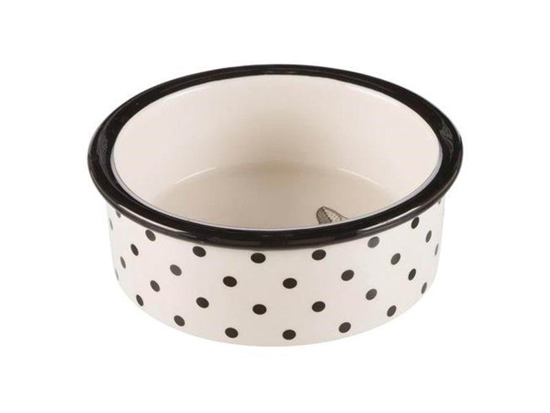 Trixie Ceramic Bowl cat 0.3 l/ø 12 cm white/black
