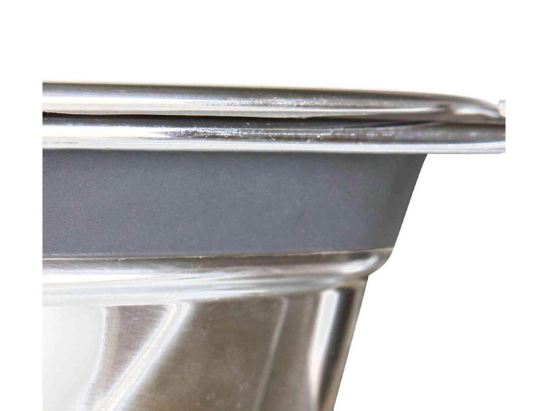 Trixie Edelstahlnapf-Set mit Klapperschutz 2x 0.45L 13cm