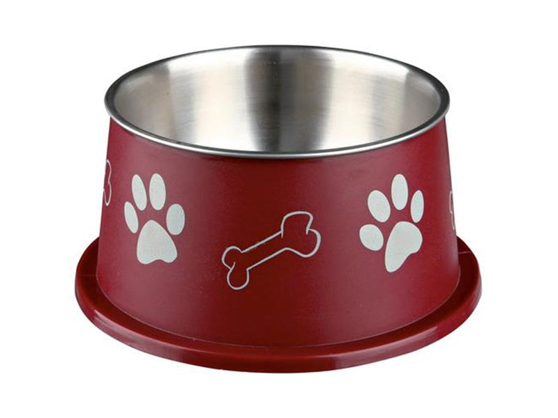 Trixie Long-Ear Bowl Stainless Steel/Plastic 0.9 l/ø 15 cm assorted colours